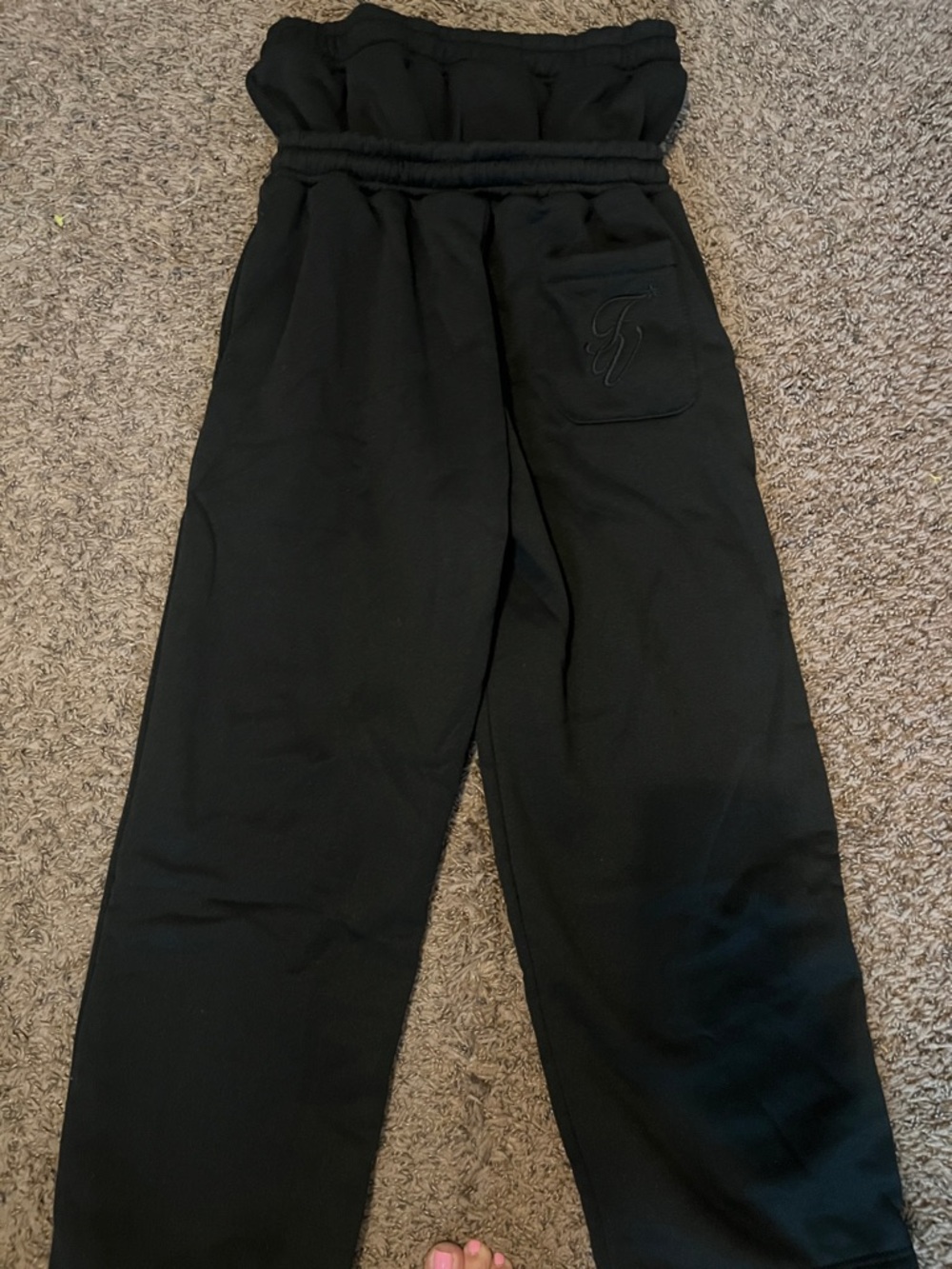 Forum Vondu Black Double Waist Sweatpants *NEW* - Picture 7 of 9